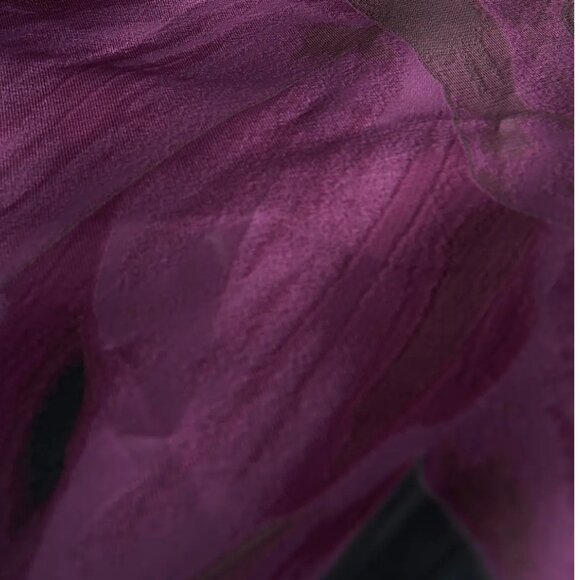 Kay Unger Mave Walk Though Jumpsuit Gown Fig Black 10 NWT $428 - Picture 12 of 13